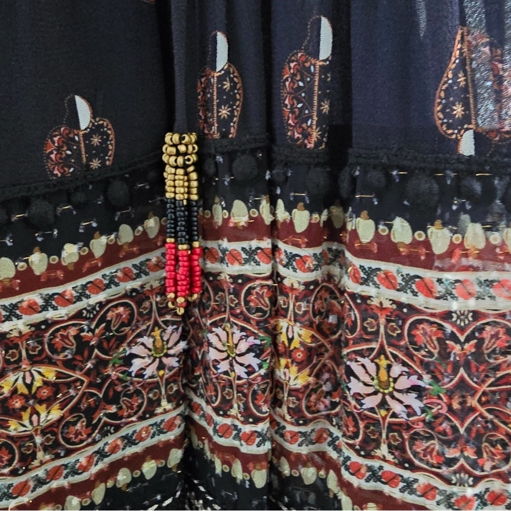 FARM Rio Black Floral Maxi Dress - Picture 4 of 9